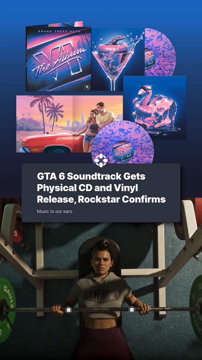 Grand Theft Auto VI: The Album is getting PHYSICAL editions! There are six new songs to stream, and you can pre-order the album on CD and vinyl now: