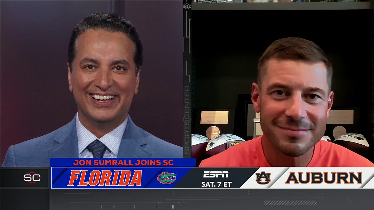 "We know how hard it's going to be going into that place and playing the type of game we want to. But I look forward to watching our guys go cut it loose." Florida head coach Jon Sumrall speaks on their upcoming matchup against Auburn 🏈