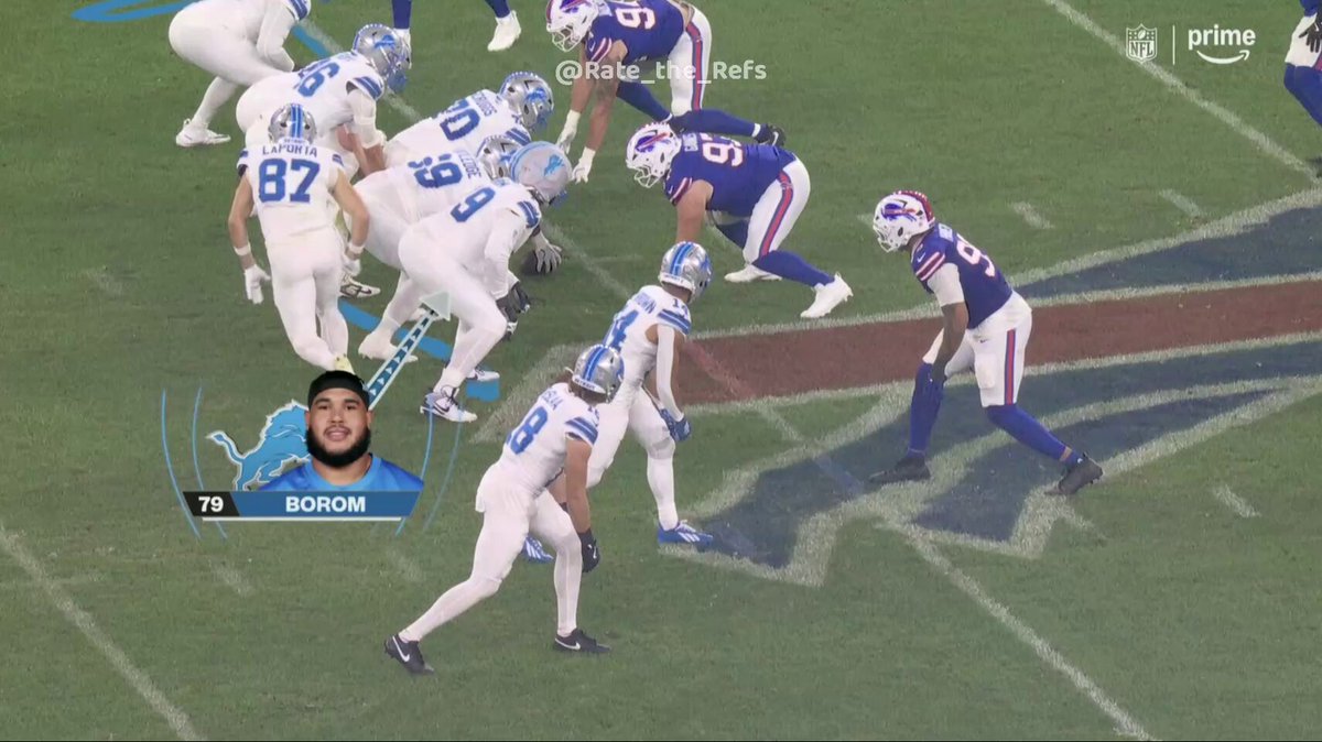 This was called a hold on the Lions and it erased a huge gain from Gibbs. Not seeing a whole bunch on this to justify the flag