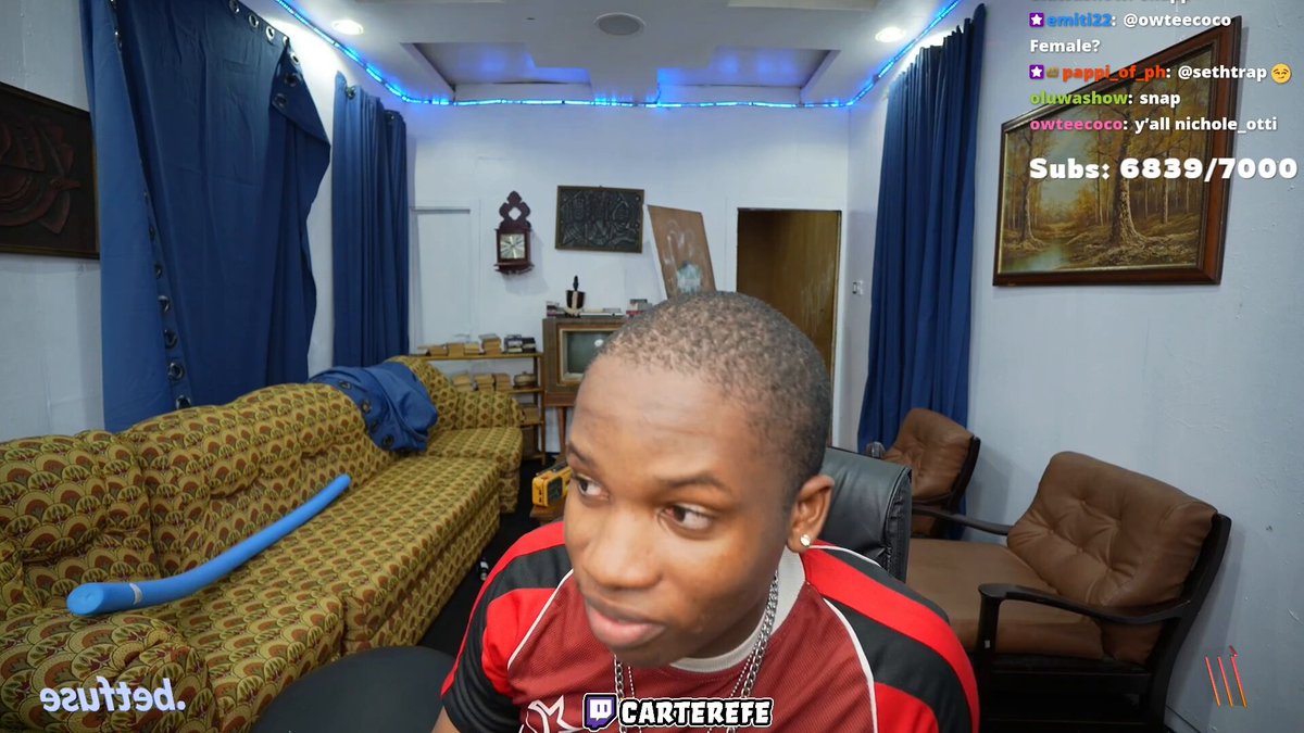 Destinykid told chat Machala infection is spreading, then Carter Efe’s voice popped up and he told them to spam “burti geng” so Carter would feel the motion. They did 😭😂🔥 “…that him infection don dey go far oo… I dey see wetin e dey do downstairs… motion man…” 🤣😭