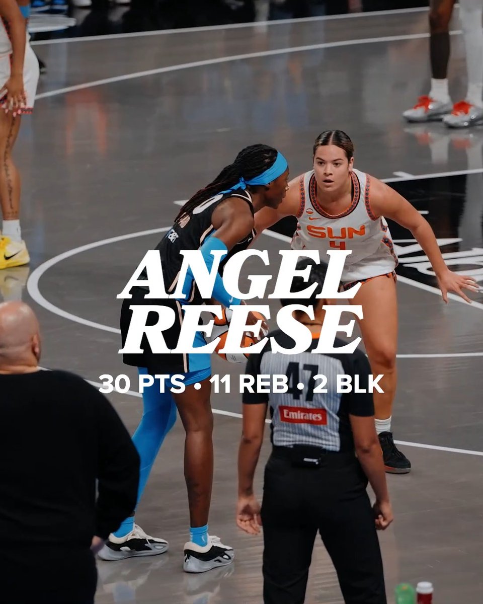 SHE'S BUILT DIFFERENT 😤 Coming in just shy of her career high, Angel THEE Reese came back on a heater! At 78.6% from the field with a double-double and a couple of blocks for extra emphasis, Angel is your Albert Player of the Game!