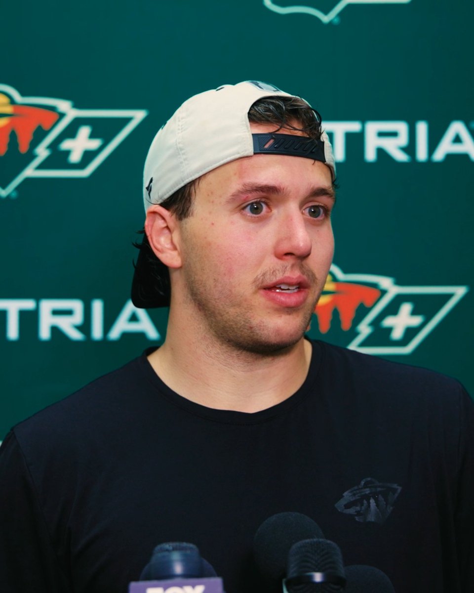 "There's a new expectation, there's a new level, there's a new bar" 🗣️ Brock Faber on the first day of training camp Hear more from training camp »