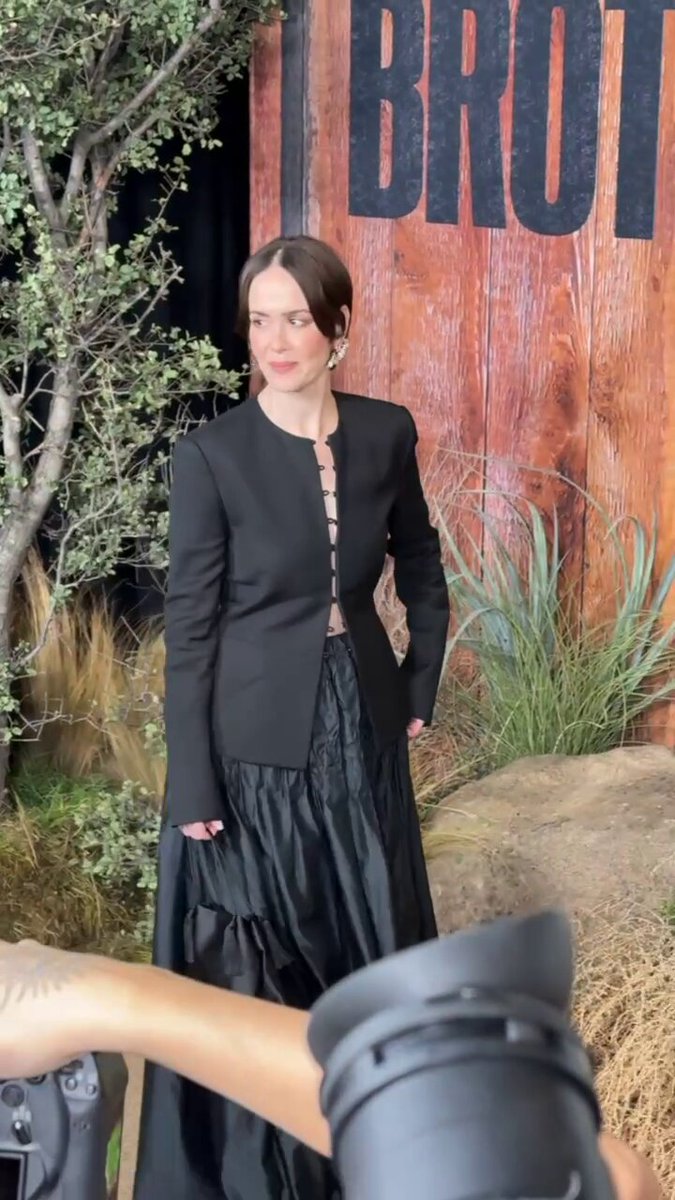 Sarah Paulson attends the “Brothers” premiere to support Holland Taylor.