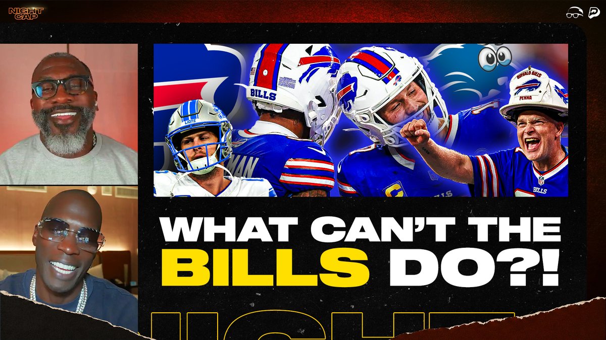 Unc knows it's early but says Josh Allen is the clear cut MVP. He was Superman tonight in dominant win over the Lions 👀 shannon sharpe | Chad Johnson | isojoe | #Nightcap