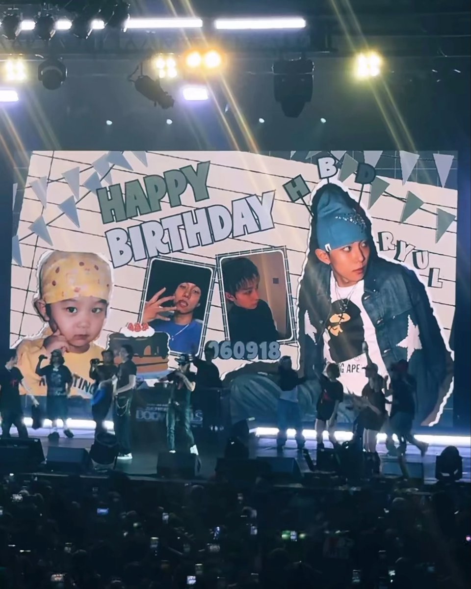 Surprise ulang tahun untuk Ryul di konser Dallas hari ini 🥹🎂 #률 #RYUL #롱샷 #LNGSHOT