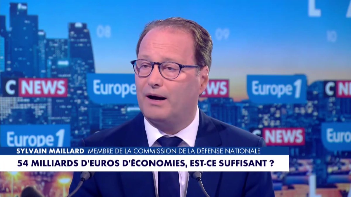 "Un de nos gros problèmes, ce sont les retraites qui coûtent extrêmement cher" déclare Sylvain Maillard #LaGrandeInterview #Europe1