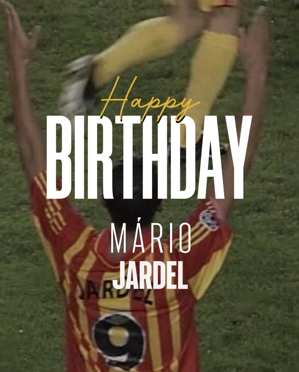 Bugün, eski futbolcularımızdan Mário Jardel'in doğum günü! İyi ki doğdun 'Super Mário' Jardel! 🎂