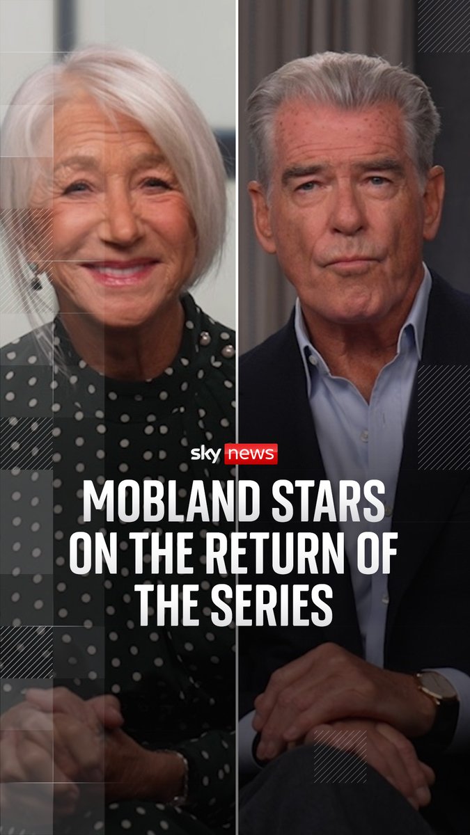MobLand star Dame Helen Mirren says she has made a conscious decision to choose more 'fun' roles at this stage in her career. She speaks to Sky's Debbie Ridgard alongside MobLand co-stars Pierce Brosnan and Tom Hardy as the Paramount Plus crime show returns for season two ⬇️