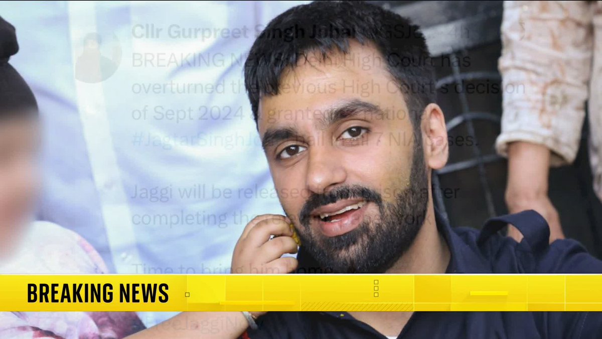 BREAKING: Scottish activist, Jagtar Singh Johal, will be released from prison in India after nine years, his family says. He was arrested in 2017 in connection with alleged terror offences.