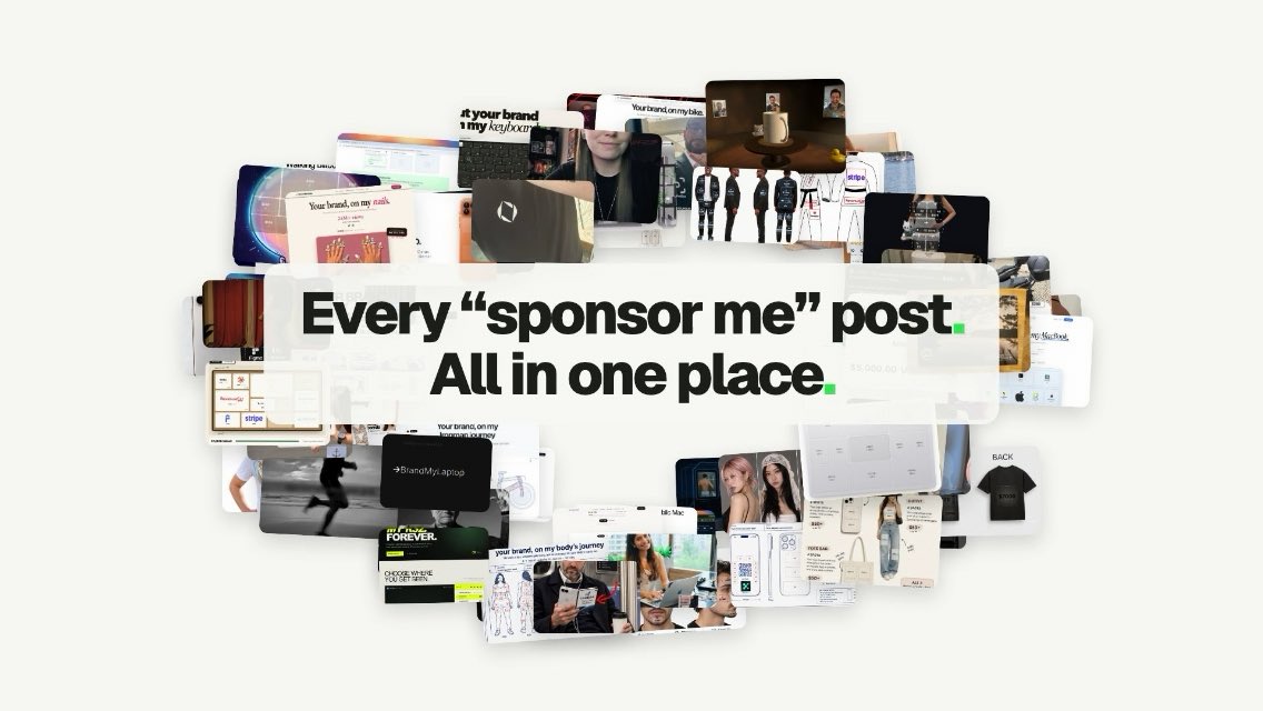 Introducing sponsor me: the sponsorship index Added 200 more campaigns. Discover who is making money and how they’re doing it