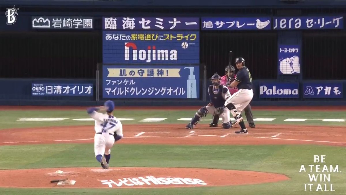 先発の #片山皓心 選手は4回まで2四球を与えるも、テンポの良い投球でノーヒットピッチング👍 4回表 DB 0 - 0 S #限界のその先へ #baystars