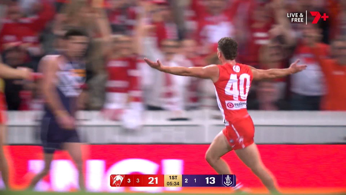 FOUR in a row to Sydney 💪 #AFLSwansFreo | #AFLFinals