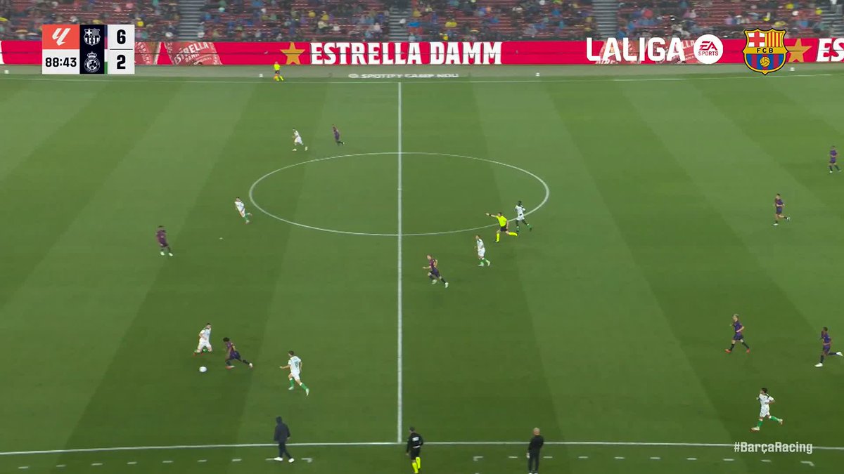 Adeyemi did the work and saved the goal for Lamine 🫶 #LaLigaHighlights