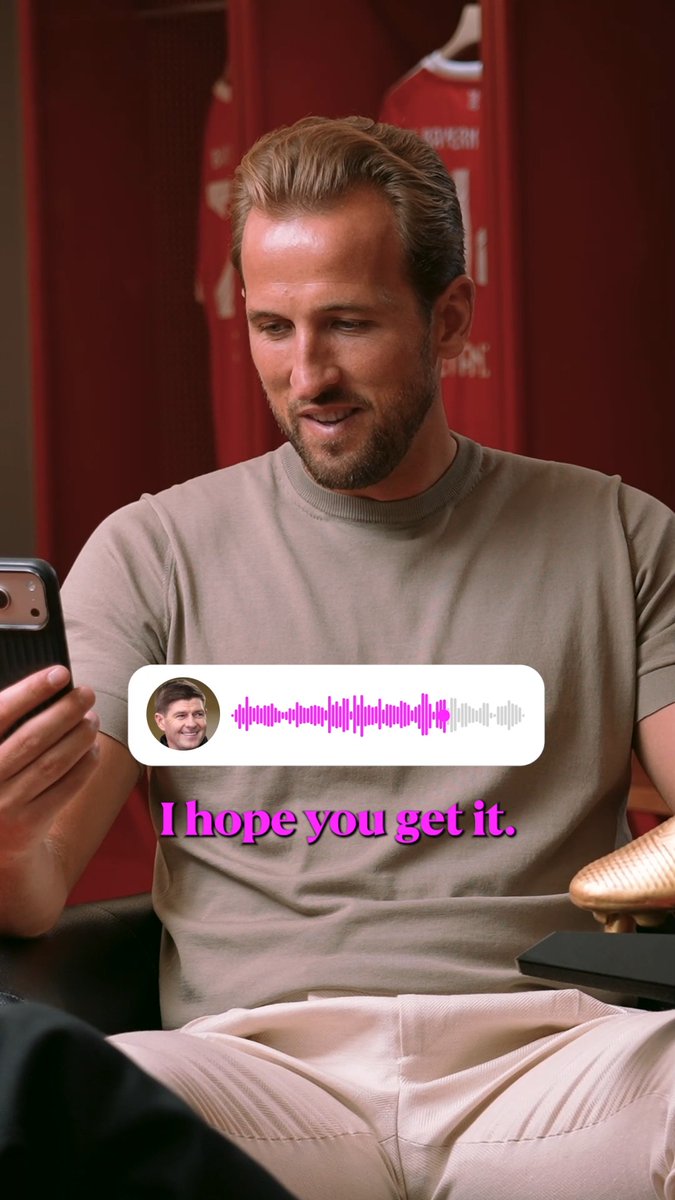 "I'm devastated I didn't get to share the pitch with you" Steven Gerrard sent Harry Kane a message after his outstanding season for Bayern and England 🤝