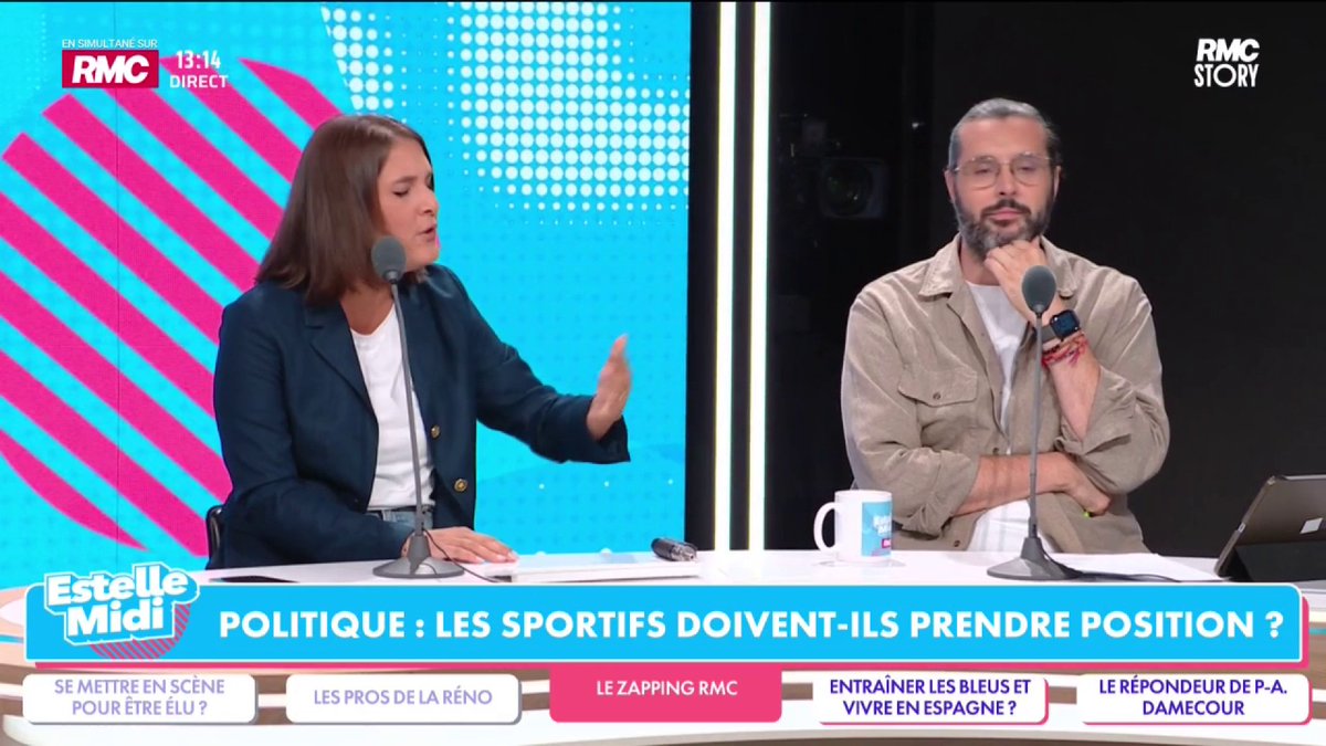 🥋 Polémique Teddy Riner 🎙️Juliette Briens : "C'est insupportable ! À chaque fois qu'il y en a un qui l'ouvre, c'est pour dire qu'il est inquiet sur l'extrême droite ! Qu'on arrête de demander leurs opinions ! Qu'on arrête d'obliger Mbappé de porter un t-shirt en soutien à Ceuta"