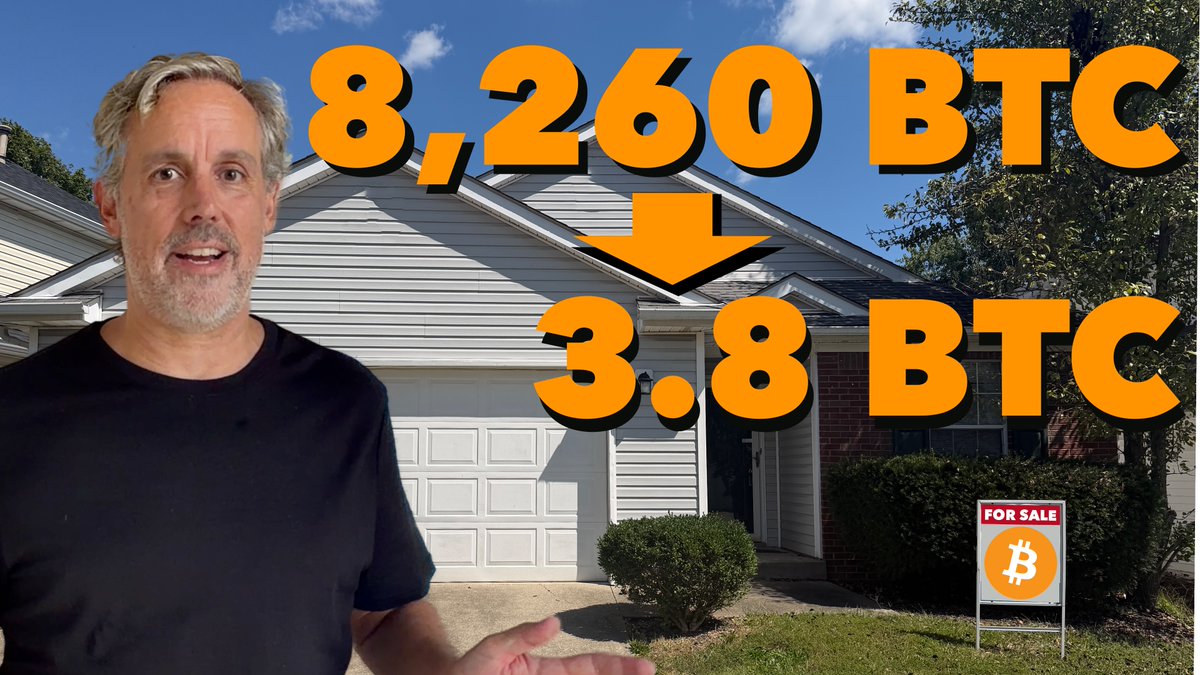 I just sold my rental house. In dollar terms, it was a great investment. In bitcoin, I'm down 99.95% I'm buying Digital Credit with the proceeds- and the dividends will be 4X my rental income. Walk through the empty house... and the numbers... with me. 👇