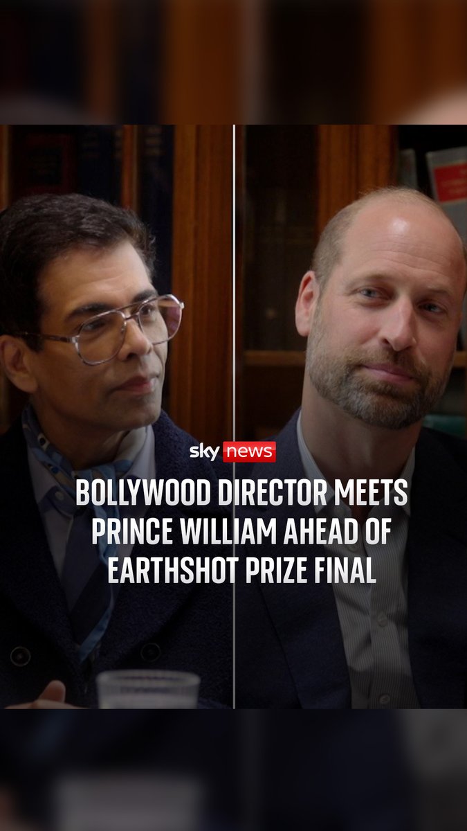 Prince William sits down with Bollywood director and filmmaker, Karan Johar, ahead of the Earthshot Prize final in November which is being held in Mumbai.