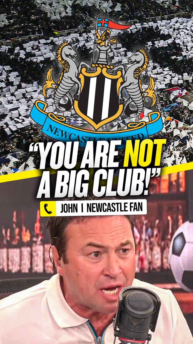 🤷♂️ Cundy: "Newcastle are big... in Newcastle!" 😤 Caller: "No no no, that's wrong!" This #NUFC fan was taken off air for swearing after getting so annoyed at Cundy insisting the Magpies are not a big club! 🤬😅