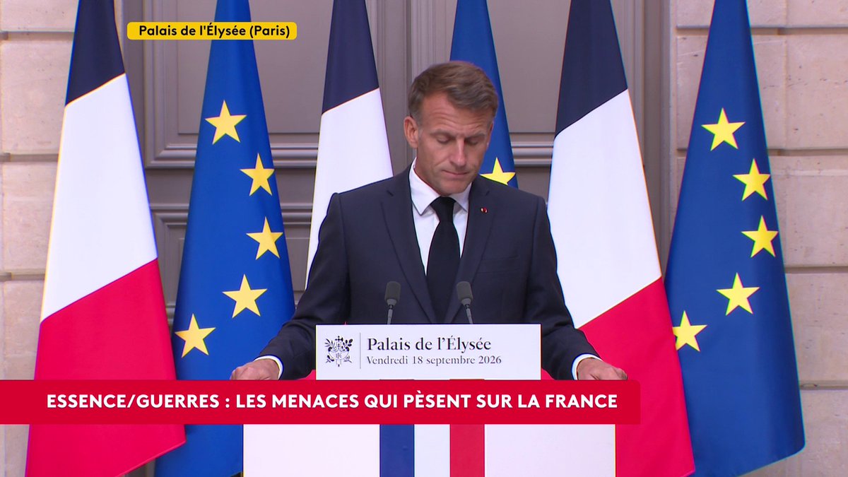 🔴 "La menace hybride russe à l'égard des Européens et de la France s'est intensifiée", déclare Emmanuel Macron dans son discours à l'Élysée, avant d'ajouter : "La nature de l'agressivité russe en Europe change". #canal16