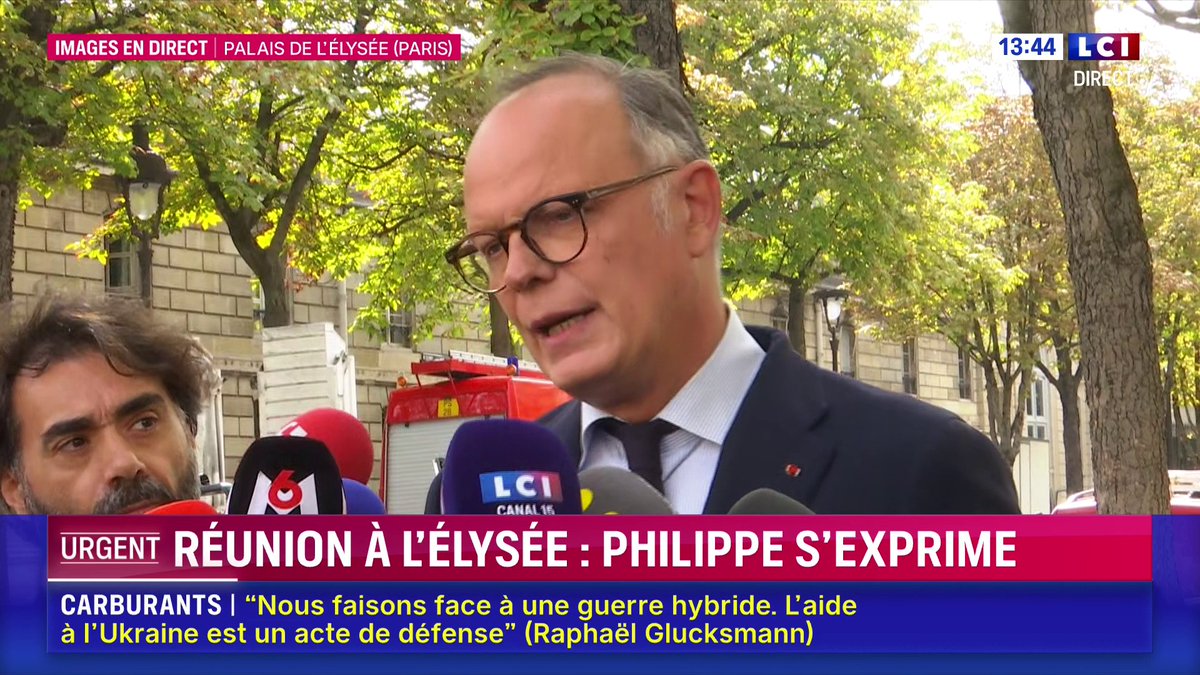 🔴🗣️ "Je partage totalement la préoccupation exprimée par le président de la République, je partage également sa très grande détermination à faire en sorte que la France soit prête à répondre à ce qui viendrait contre-carrer nos intérêts" : Edouard Philippe sur LCI ⬇️
