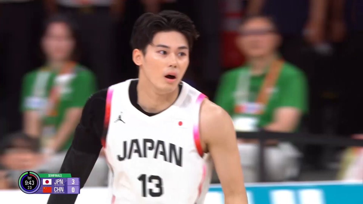 ／ #アジア大会愛知名古屋 📺 #TBS 系列放送中✨🎌 ＼ ✅バスケットボール男子 準決勝🏀 挨拶代わりの一発！#金近廉 の3ポイントが刺さる🔥‼️ みんなで #日本代表 を応援しよう📣📣 📺放送スケジュールはコチラ 💻U-NEXTで複数チャンネル同時生配信▷ 📲TVerでもLIVE配信▷ © Olympic Council of Asia 2026 #バスケットボール