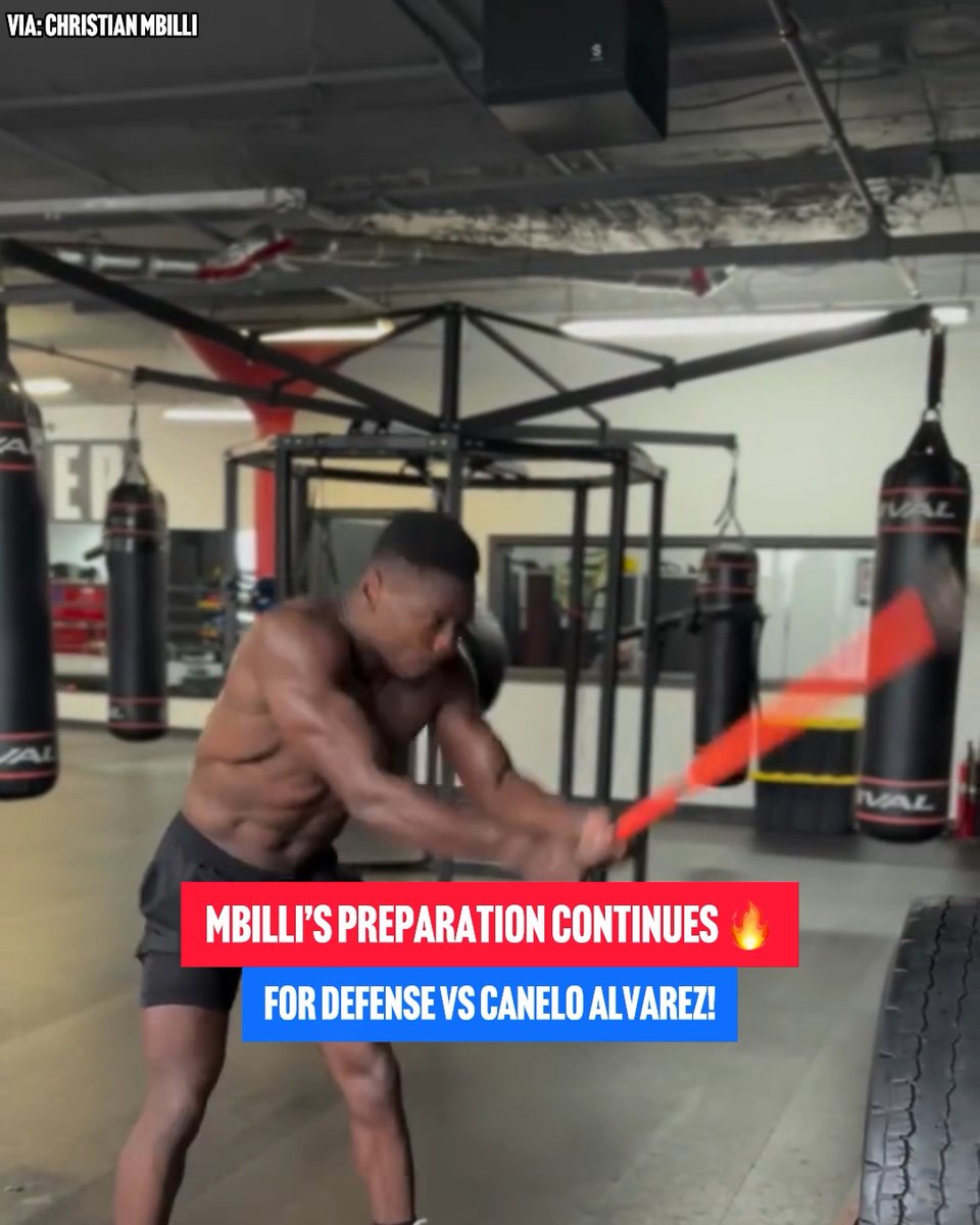 Christian Mbilli continues to put in the work ahead of his first WBC super middleweight title defense against Canelo Alvarez 🔨⚡ #CaneloMbilli | Live on DAZN 📺