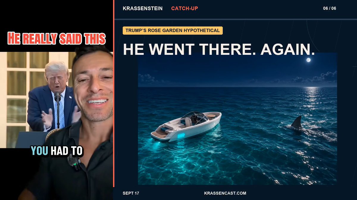 He's tearing down DC, attacking Canada, and talking about getting eaten by sharks. He's unwell.