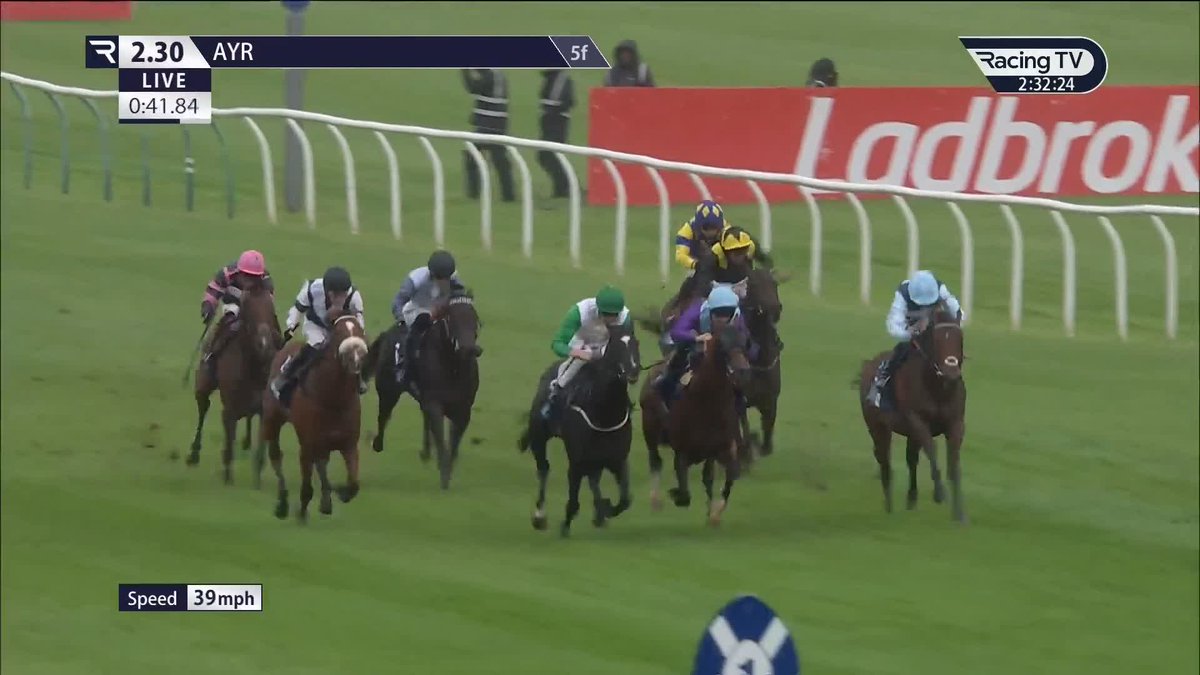Mussab (Ten Sovereigns) comes home best of all in the Listed Harry Rosebery Stakes under Oisin Orr for Richard & Peter Fahey ✅ British EBF | Ayr Racecourse