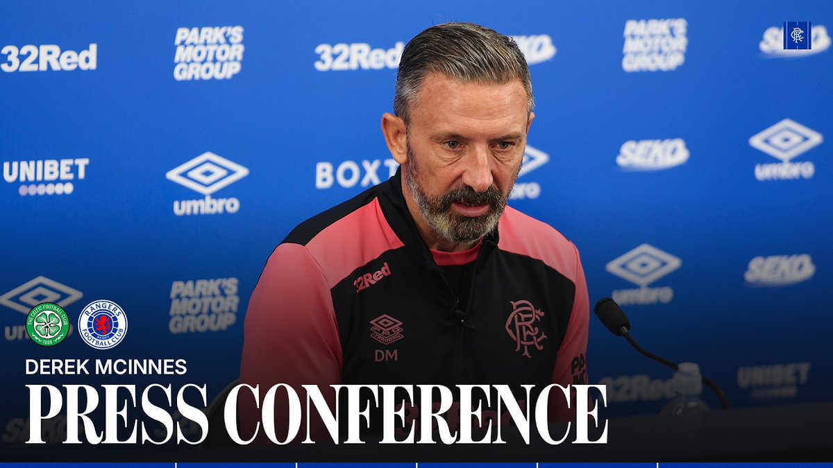 🎙️ Derek McInnes spoke to the media ahead of Sunday’s Old Firm.
