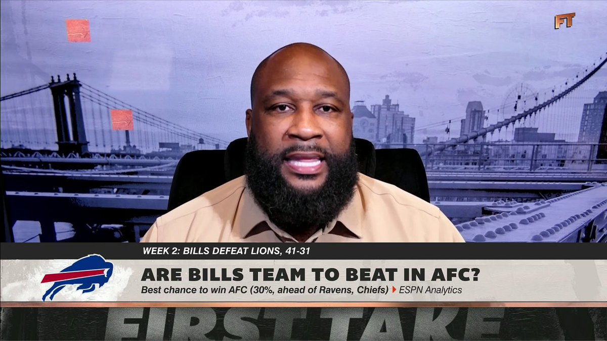 "Josh Allen is the best player in football right now, but I don't know if Buffalo is the clear-cut best team." —Marcus Spears on the Bills this season ✍️