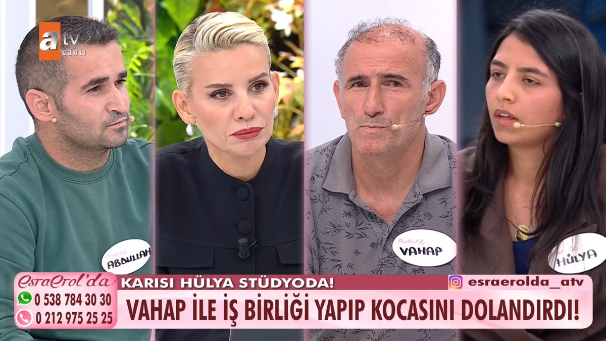 Abdullah, eşi Hülya ile canlı yayında yüzleşiyor! #EsraErolda