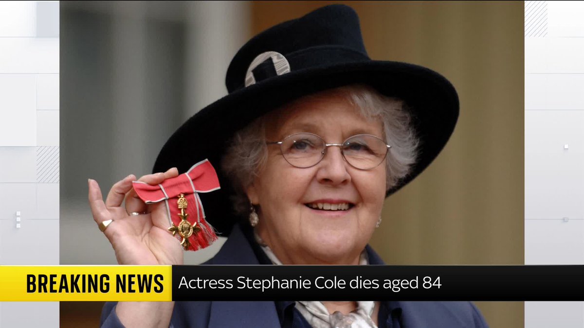 BREAKING: Actress Stephanie Cole, best known for her roles in Coronation Street, Tenko and Doc Martin, has died aged 84, her agent has said. Latest: 📺 Sky 501, Virgin 602, Freeview 233 and YouTube