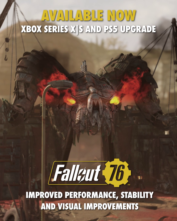 The Wasteland looks better than ever. Native XBOX Series X|S and PlayStation 5 support is now available for #Fallout76 players, bringing improved performance across Appalachia. Jump in and explore today!