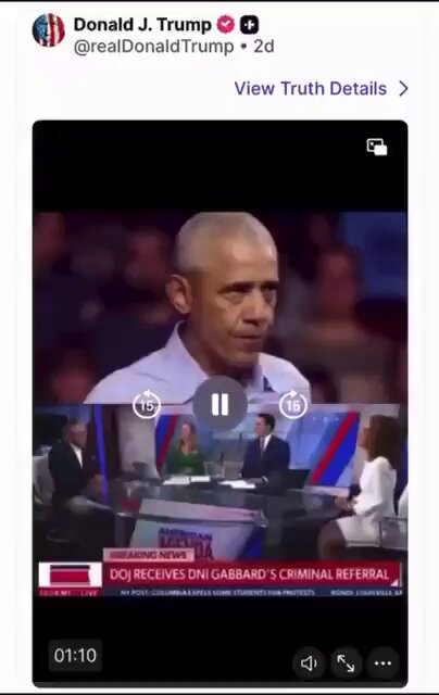 Wow 💥💥 President Trump posts this video for the THIRD TIME. OBAMA WILL BE ARRESTED. (Hold on! It’s TIMING) 👋🏼👋🏼☠️ ABSOLUTELY GUARANTEED!!! 💥💥💥💥💥💥💥💥💥💥💥💥