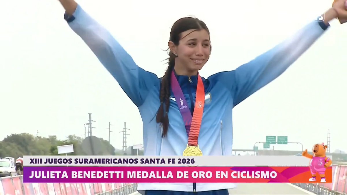 "Julieta Benedetti": Porque ganó la medalla dorada de Ciclismo de Ruta en los #JuegosSuramericanos 2026