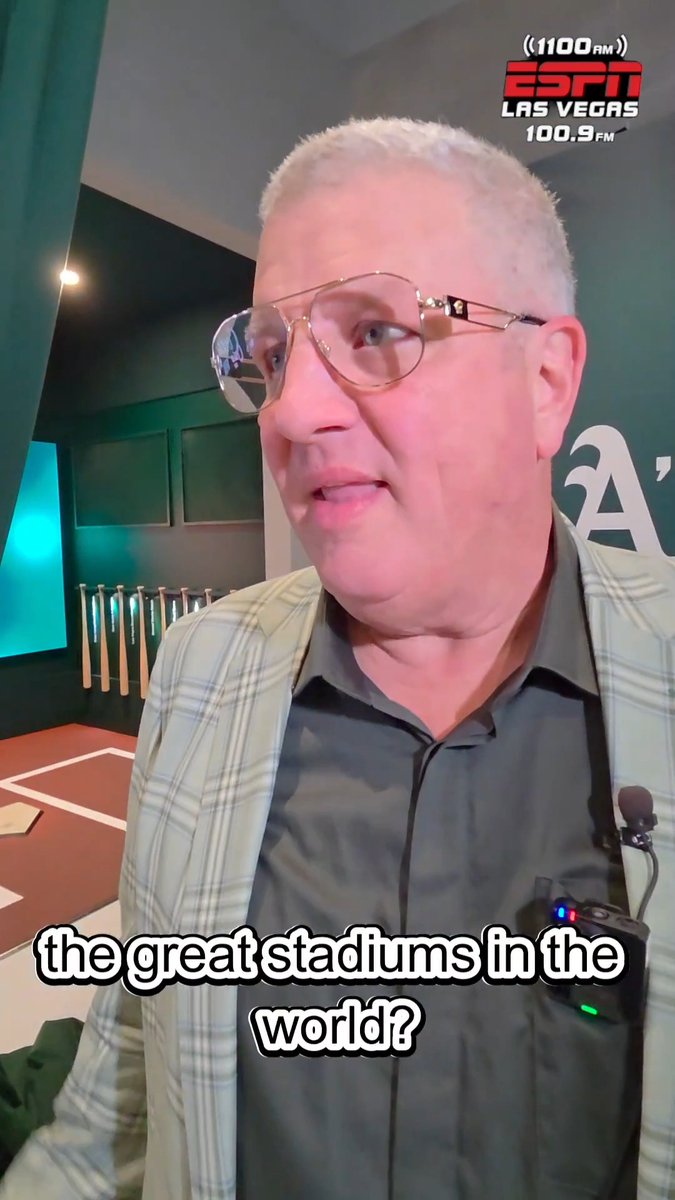 "The best stadium ever built" — Derek Stevens told me there's 10 to 12 "wow moments" coming to the new Vegas A's ballpark. ⚾✨ The A's announced Circa Sports as the club's first Las Vegas founding partner.
