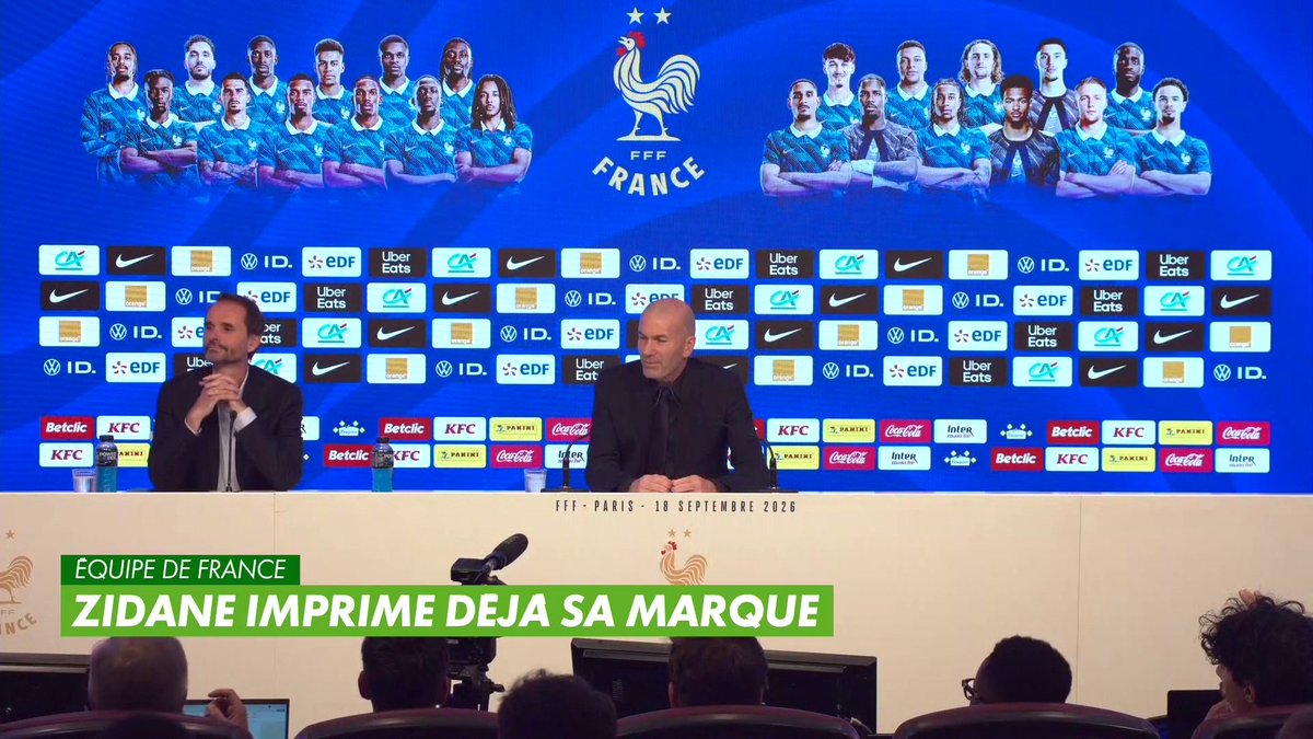"Si je l'ai mis au milieu de terrain, c'est que je veux le voir au milieu de terrain" 🗣️ Zinédine Zidane est très clair sur le positionnement qu'il prévoit pour Warren Zaïre-Emery 😅