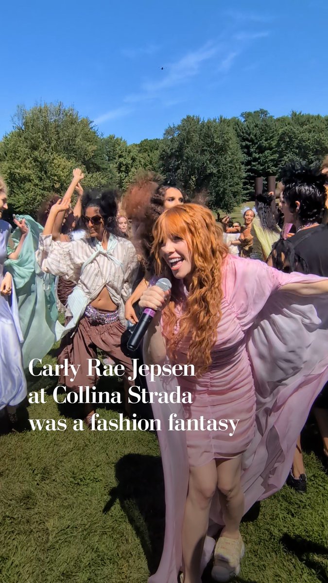 Pop star Carly Rae Jepsen closed the Collina Strada runway show with a live performance that turned into a dance party. Our style reporter Shane O’Neill says it was just the palate cleanser New York Fashion Week needed. Read more: