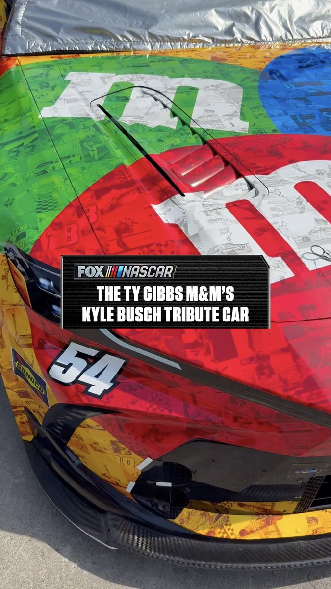 We'll never come to Bristol and not think of Rowdy. The No. 54 is carrying Kyle Busch's M&M'S colors this weekend.