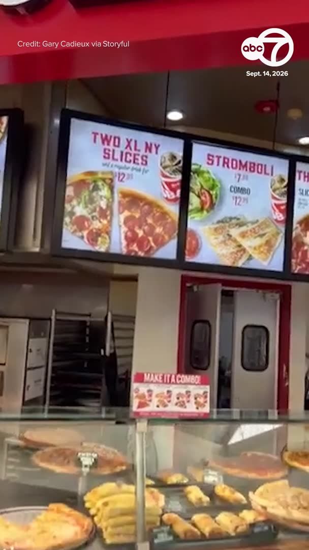 A mouse was spotted walking along a pile of breadsticks inside the Sbarro in Crossgate Mall in Albany, New York.