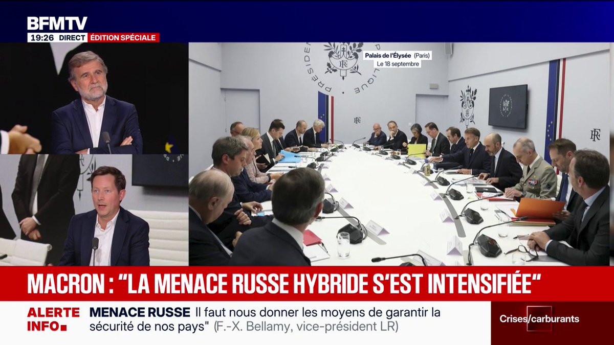 "Nous ne sommes pas en guerre contre la Russie et nous ne voulons pas la guerre avec la Russie", déclare François-Xavier Bellamy, vice-président des LR