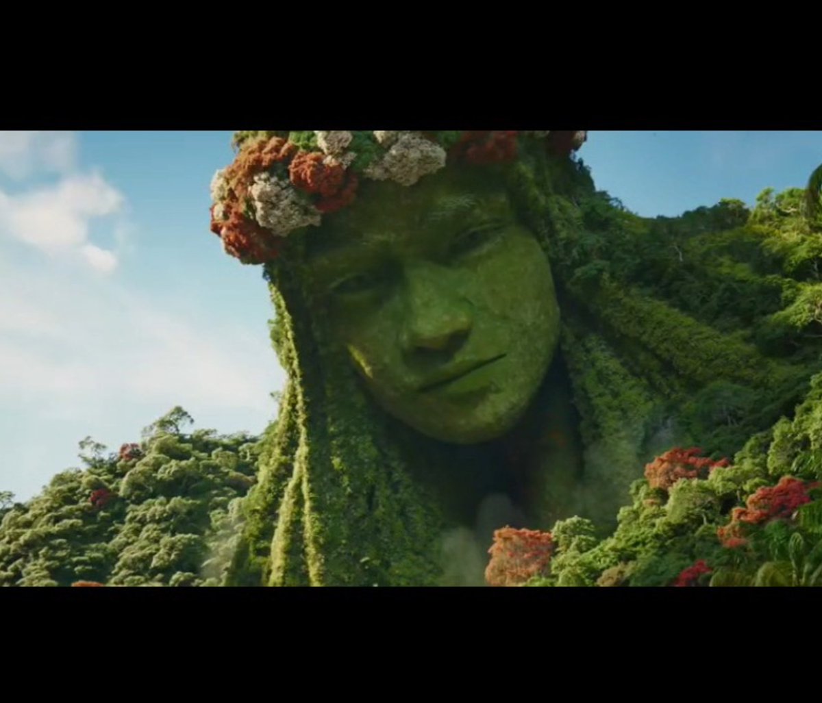 Te fiti is as creepy in the Moana movie than she is in the cartoon.