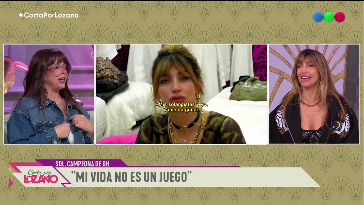 🚫😈 "No me considero villana, soy una jugadora": Sol en #CortaPorLozano ahora por Telefe