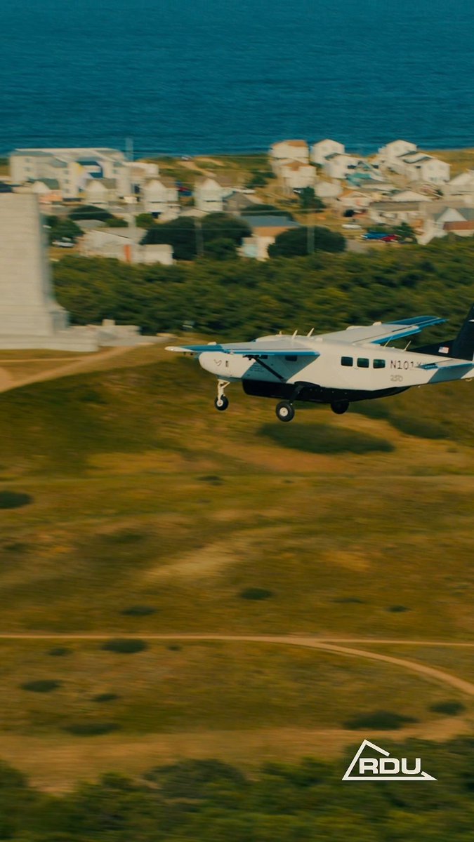 A new milestone for the airport that brought you First in Flight. ✈️ RDU welcomed its first-ever remotely-piloted aircraft Thursday, part of Joby Aviation's Electric Skies tour in support of Division of Aviation's eLIFT-NC initiative.