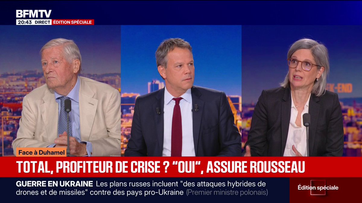 "Je pense qu'il faut nationaliser Total", déclare Sandrine Rousseau, députée Écologiste et Social
