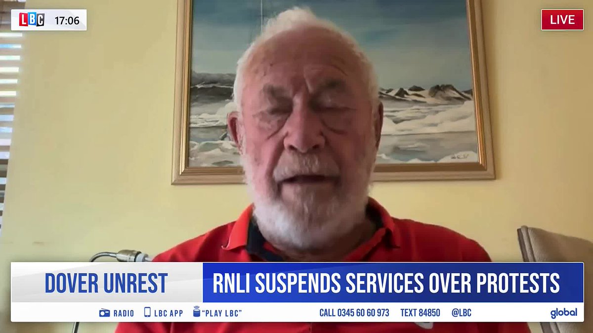 'Leave the RNLI volunteers alone - they risk their lives to save lives.' RNLI Vice President and sailor Sir Robin Knox-Johnston defends its duty-of-care after protests.