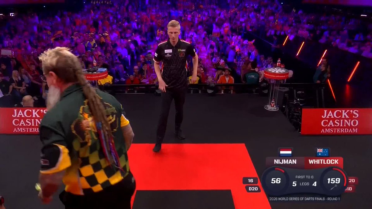 Battling win for Nijman on home soil 💪🇳🇱 📺 #WSODFinals | R1