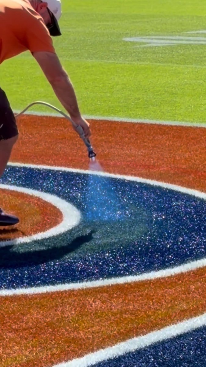 Getting Empower Field at Mile High ready for the home opener 🤩