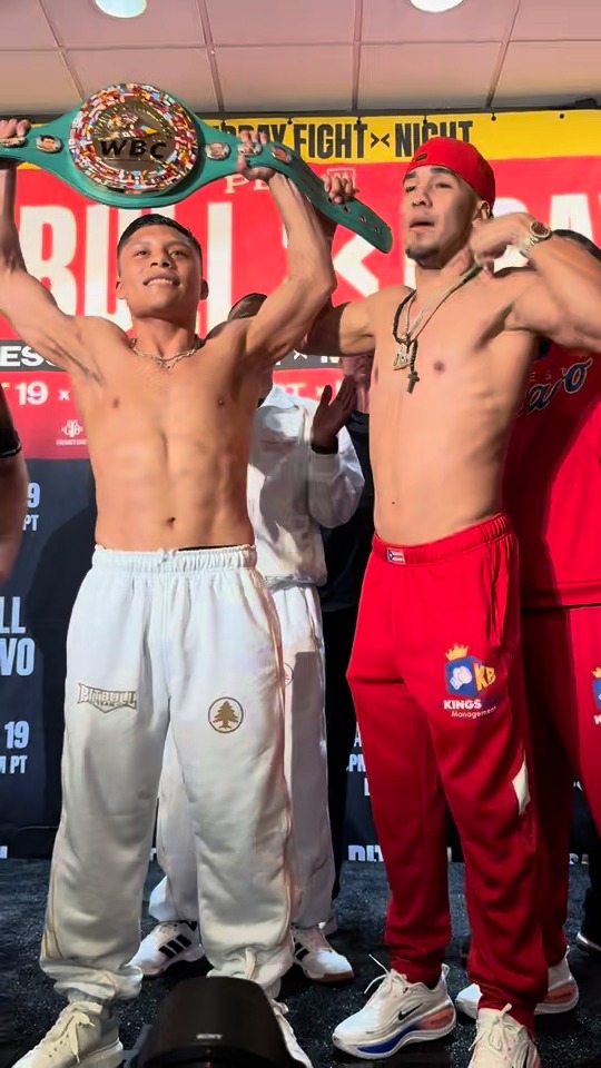 NO MORE TALKING! ⚡️ You can feel the tension in the air as Pitbull Cruz and Nestor Bravo erupt during their final faceoff! #PitbullBravo | 9/19 | Live on @daznboxing
