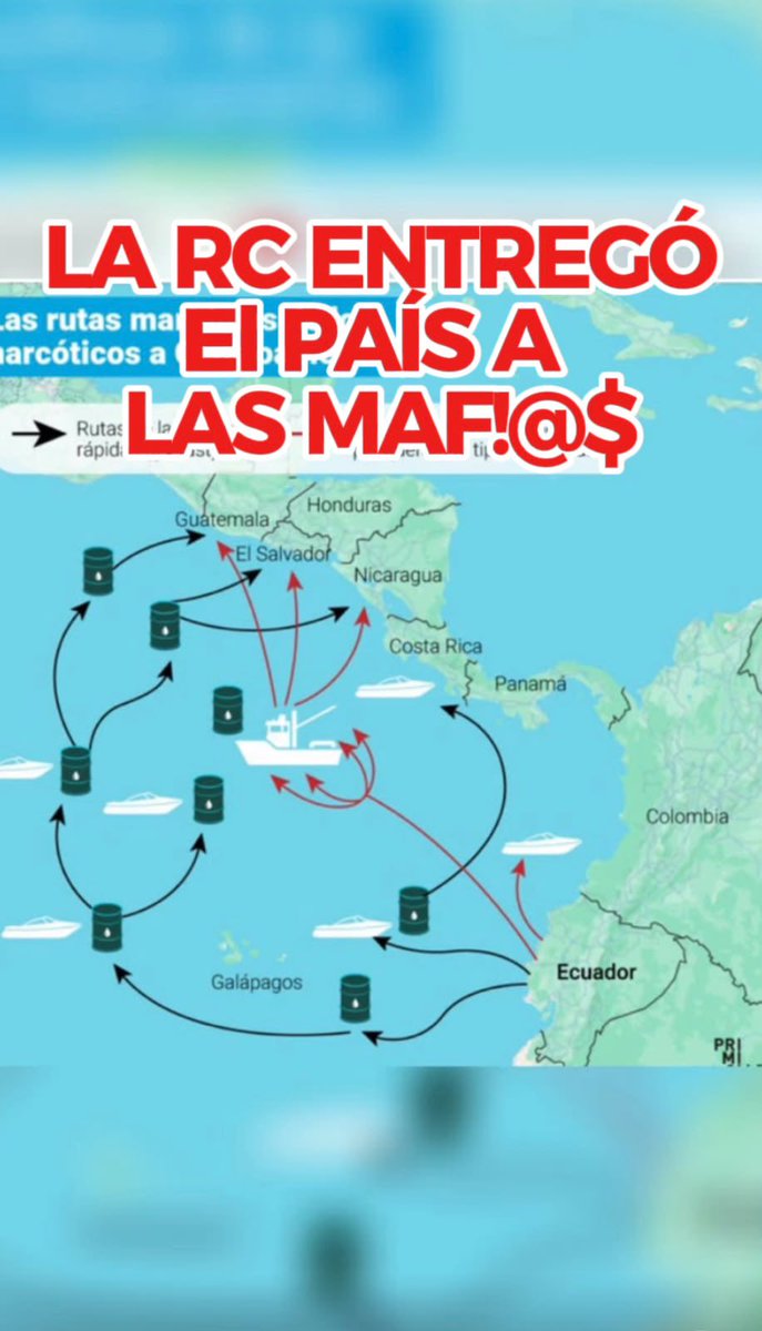 Ecuador 🇪🇨 se convirtió en una pista del #narcotráfico gracias al pacto del prófugo #Correa con las m4f!as y las estructuras cr1min@les